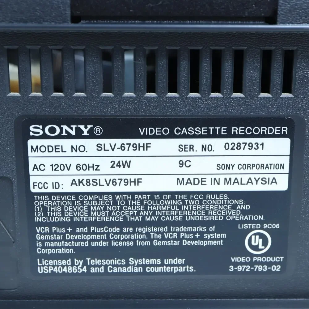 Sony SLV-679HF VCR VHS Player Recorder Hi-Fi Stereo Tested Working NO REMOTE